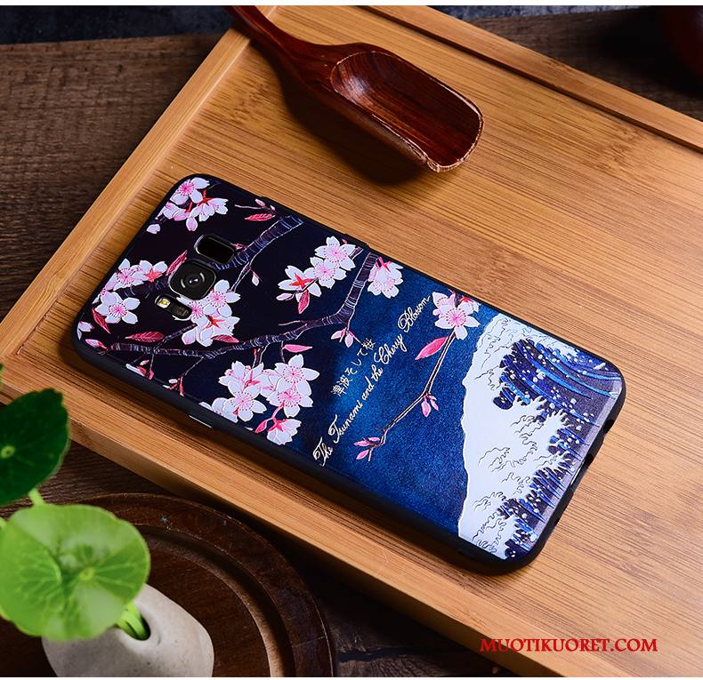 Samsung Galaxy S8+ Kuori Puhelimen Kuoret Kohokuviointi All Inclusive Vuosikerta Luova Murtumaton Monivärinen