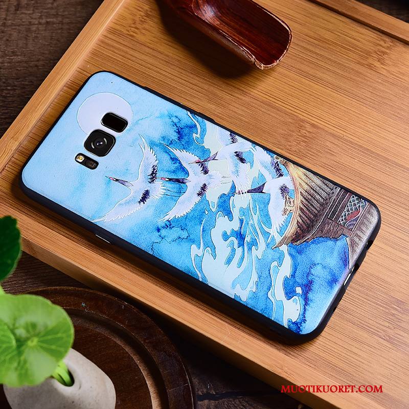 Samsung Galaxy S8+ Kuori Puhelimen Kuoret Kohokuviointi All Inclusive Vuosikerta Luova Murtumaton Monivärinen