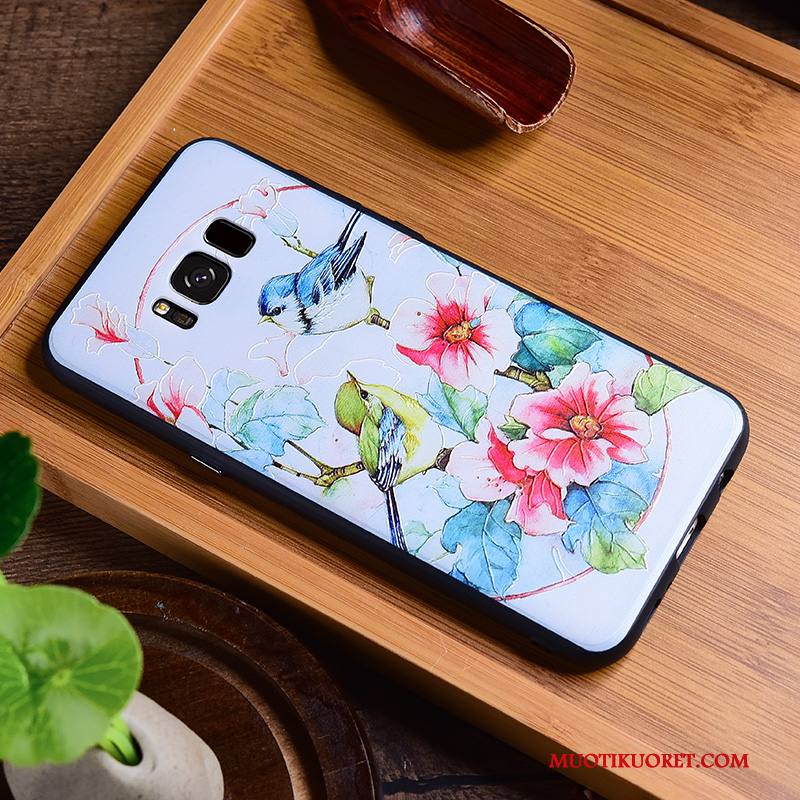 Samsung Galaxy S8+ Kuori Puhelimen Kuoret Kohokuviointi All Inclusive Vuosikerta Luova Murtumaton Monivärinen