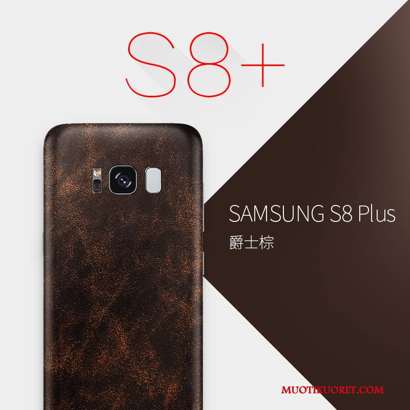 Samsung Galaxy S8+ Kuori Puhelimen Kuoret Ohut Aito Nahka Ultra Kotelo Suojaus All Inclusive