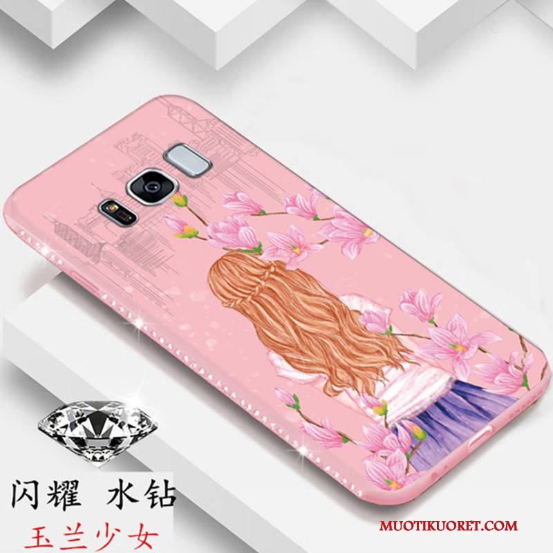 Samsung Galaxy S8 Kuori Suojaus Tähti Puhelimen Kuoret Kotelo Rhinestone Inlay All Inclusive Jauhe