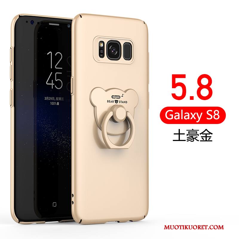 Samsung Galaxy S8+ Kuori Ultra Kulta Suojaus Murtumaton Puhelimen Kuoret Trendi Pesty Suede