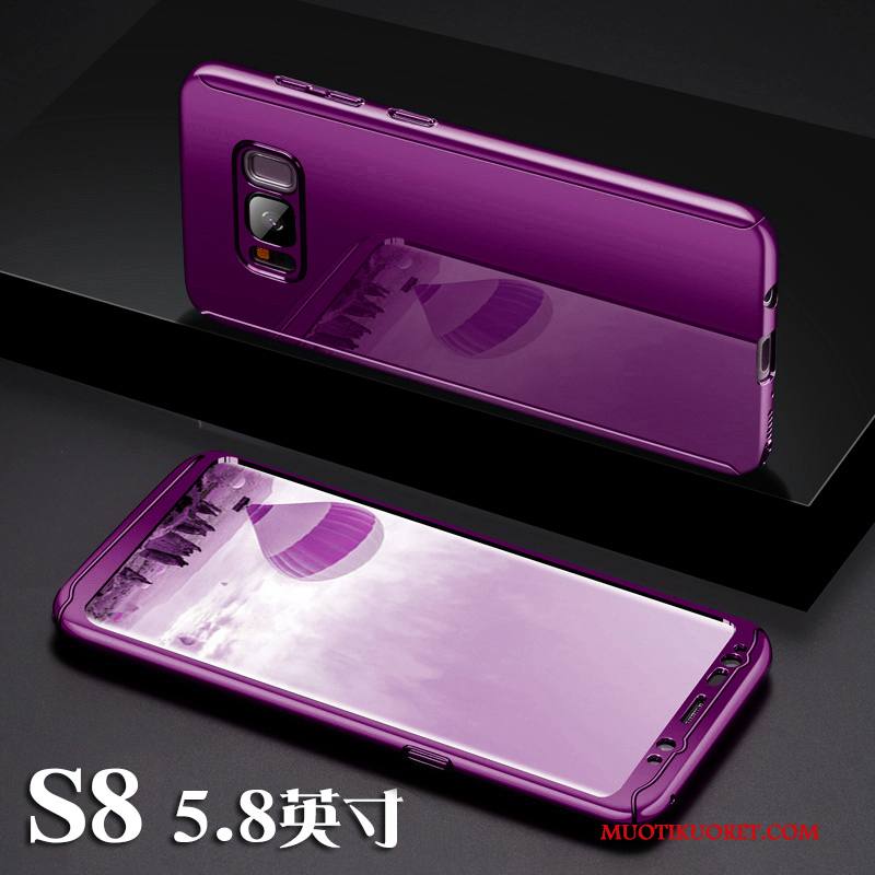 Samsung Galaxy S8 Kuori Violetti Tähti Kotelo All Inclusive Puhelimen Kuoret Murtumaton Ohut