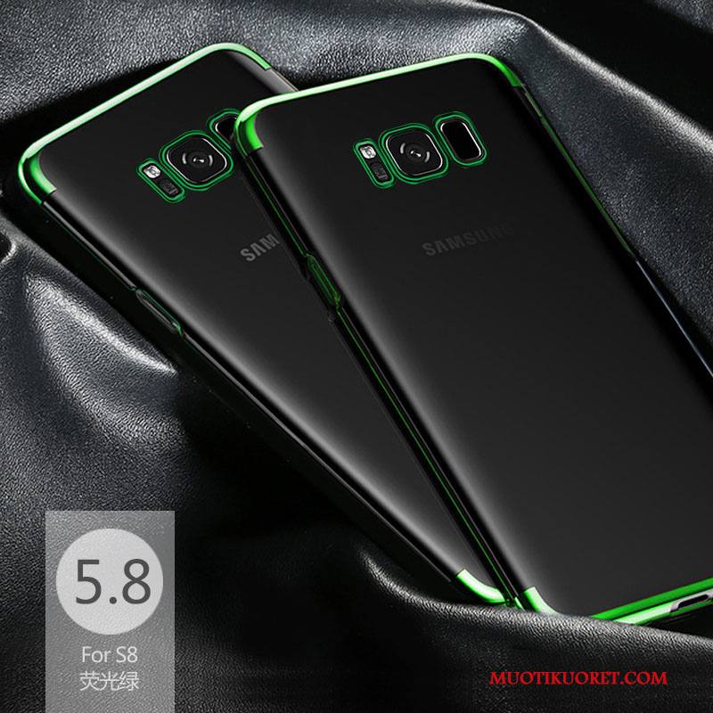 Samsung Galaxy S8 Puhelimen Kuoret Pehmeä Neste Kuori Kotelo Murtumaton Vihreä Tähti