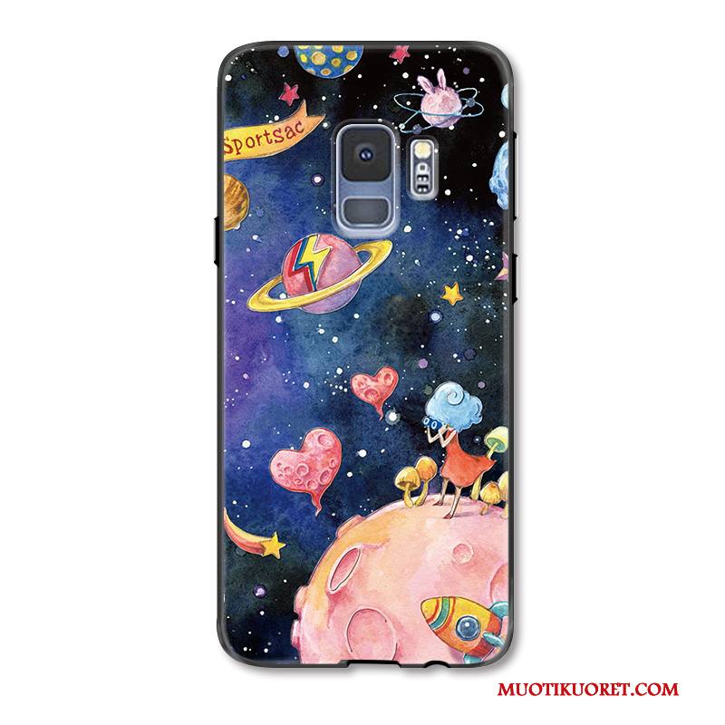 Samsung Galaxy S9+ Kuori Monivärinen Tähtitaivas Sarjakuva Värikäs Kotelo Puhelimen Kuoret Trendi