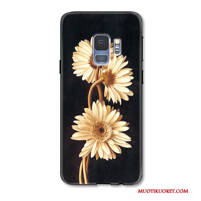 Samsung Galaxy S9 Kuori Suojaus Kukka Kotelo Puhelimen Kuoret Yksinkertainen Musta Kustannukset
