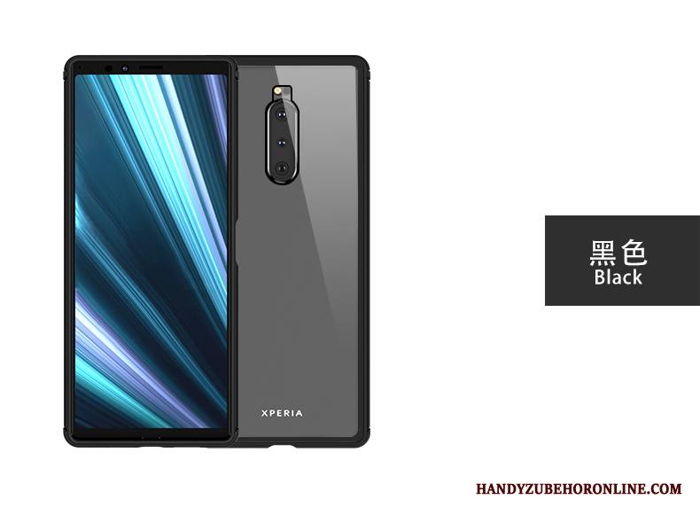 Sony Xperia 1 Kuori Suojaus Kehys Hopea Läpinäkyvä All Inclusive Takakansi Puhelimen Kuoret