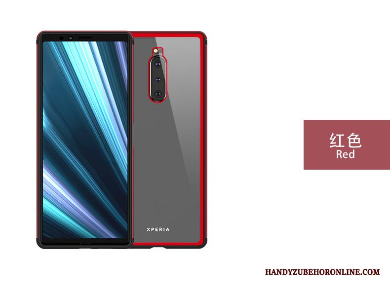 Sony Xperia 1 Kuori Suojaus Kehys Hopea Läpinäkyvä All Inclusive Takakansi Puhelimen Kuoret