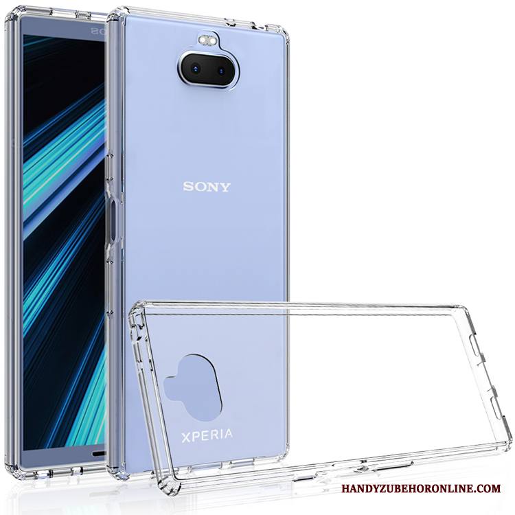 Sony Xperia 10 Kuori Kotelo Läpinäkyvä Murtumaton Puhelimen Kuoret Musta Suojaus