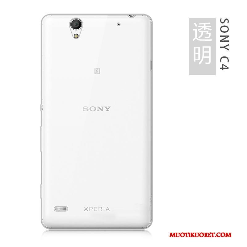 Sony Xperia C4 Kuori L Silikoni Pehmeä Neste Puhelimen Kuoret Sininen Kotelo Ohut