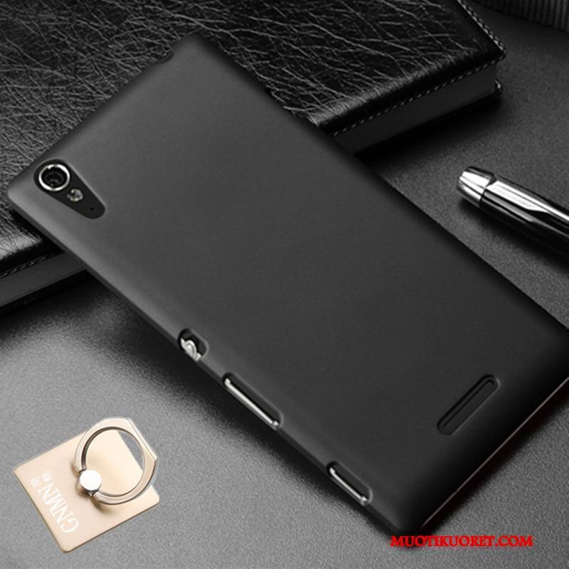 Sony Xperia T3 Pesty Suede Suojaus Punainen Kuori Kotelo Kova Puhelimen Kuoret