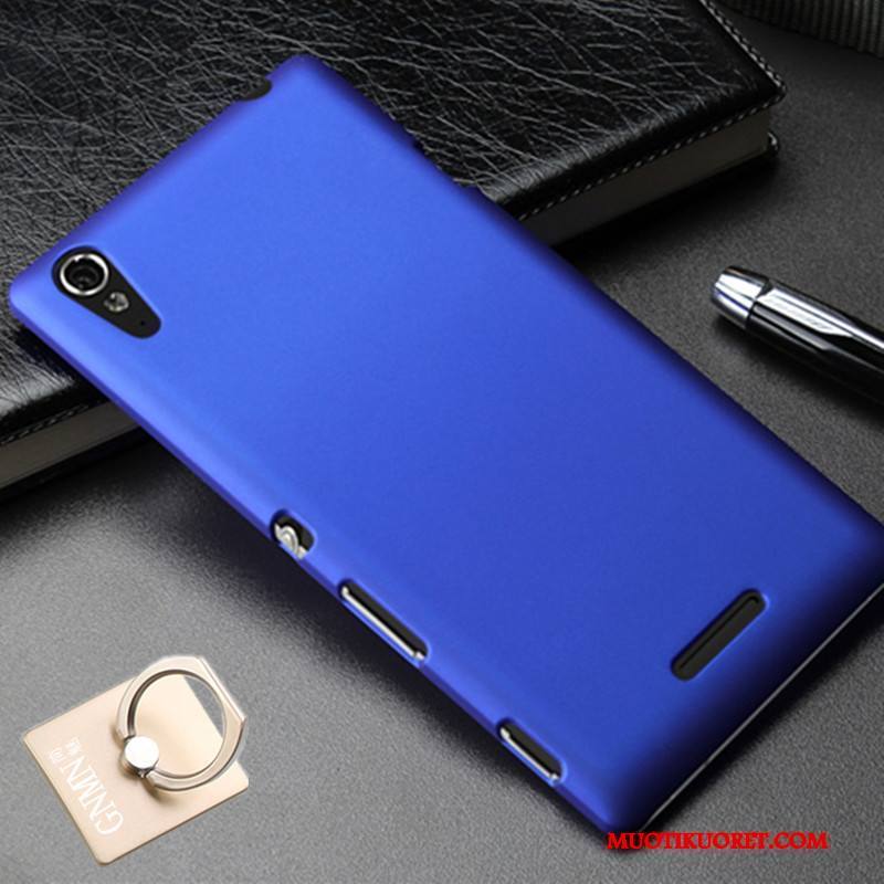 Sony Xperia T3 Pesty Suede Suojaus Punainen Kuori Kotelo Kova Puhelimen Kuoret