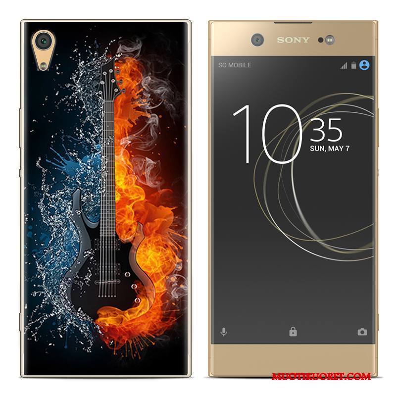 Sony Xperia Xa1 Plus Maalaus Pehmeä Neste Kuori Punainen Puhelimen Puhelimen Kuoret Kotelo