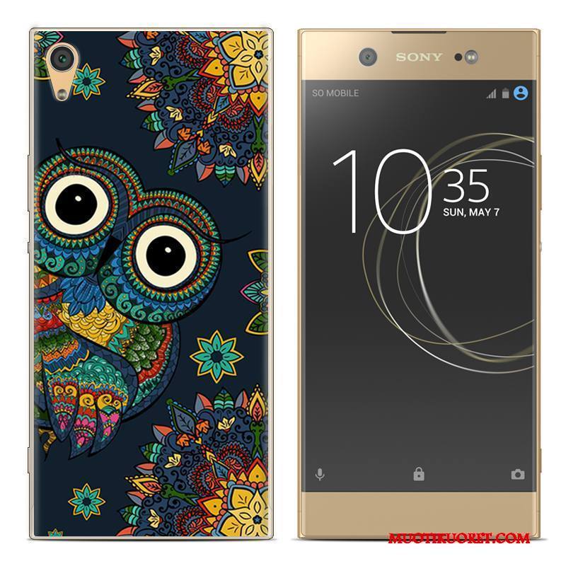 Sony Xperia Xa1 Plus Maalaus Pehmeä Neste Kuori Punainen Puhelimen Puhelimen Kuoret Kotelo