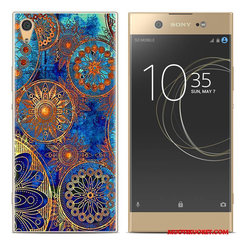 Sony Xperia Xa1 Plus Maalaus Pehmeä Neste Kuori Punainen Puhelimen Puhelimen Kuoret Kotelo