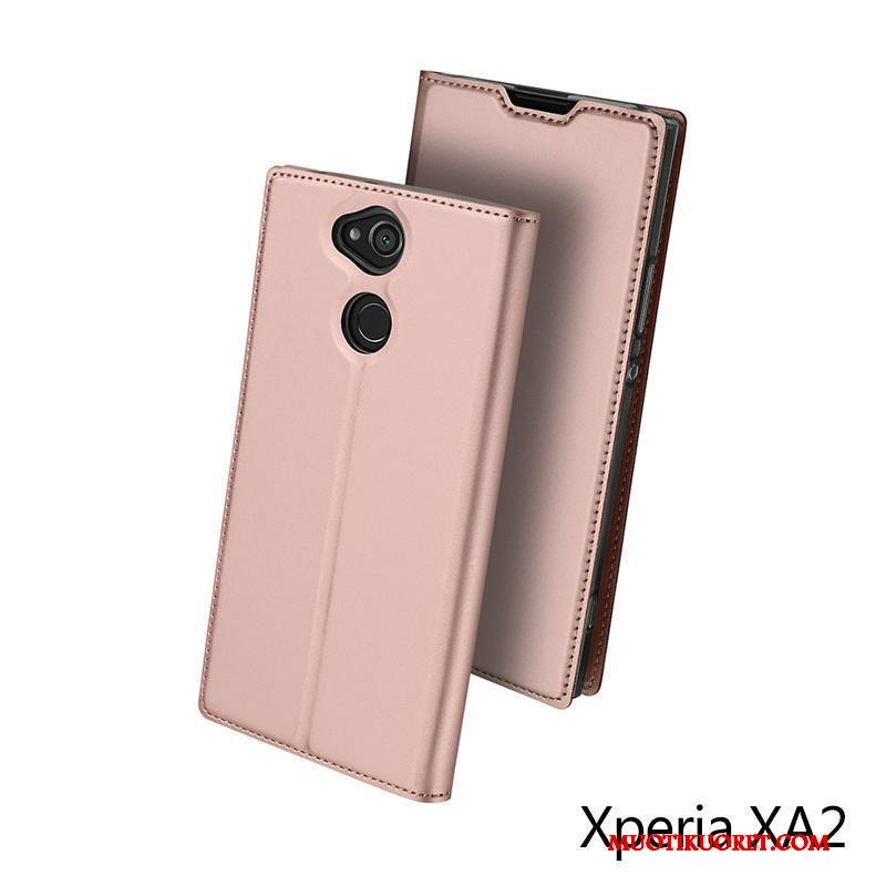 Sony Xperia Xa2 Suojaus Pinkki Murtumaton Kuori Puhelimen Nahkakotelo All Inclusive