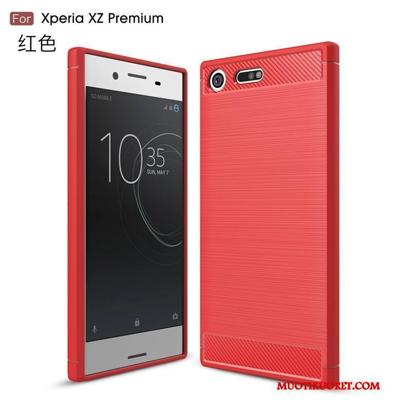 Sony Xperia Xz Premium Silikoni All Inclusive Kuori Puhelimen Kuoret Harmaa Kukkakuvio Pehmeä Neste