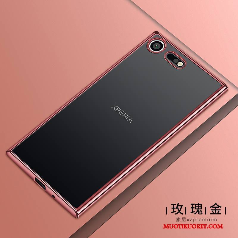 Sony Xperia Xz1 Compact Puhelimen Kuoret Suojaus Pehmeä Neste Pinkki Kotelo Kuori Silikoni