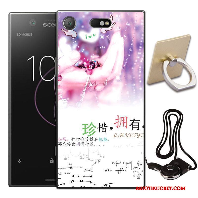 Sony Xperia Xz1 Kuori Kotelo All Inclusive Keltainen Puhelimen Kuoret Murtumaton Suojaus Persoonallisuus