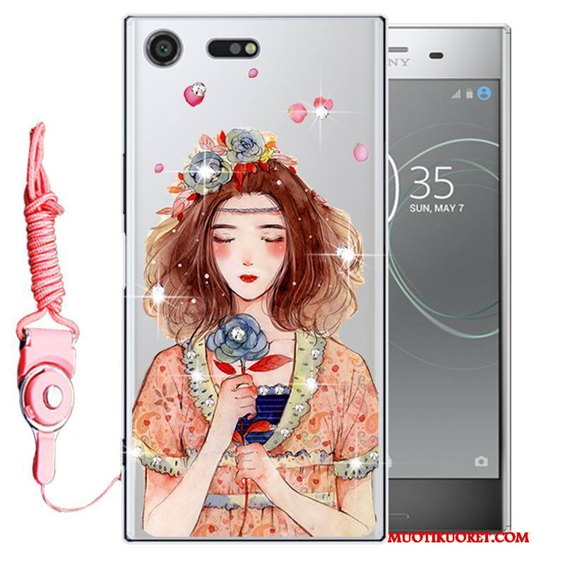 Sony Xperia Xz1 Kuori Strassi Murtumaton Kotelo Puhelimen Puhelimen Kuoret Silikoni Suojaus