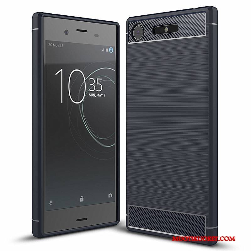 Sony Xperia Xz1 Pehmeä Neste Puhelimen Kuoret Suojaus Sininen Kuori All Inclusive Silikoni