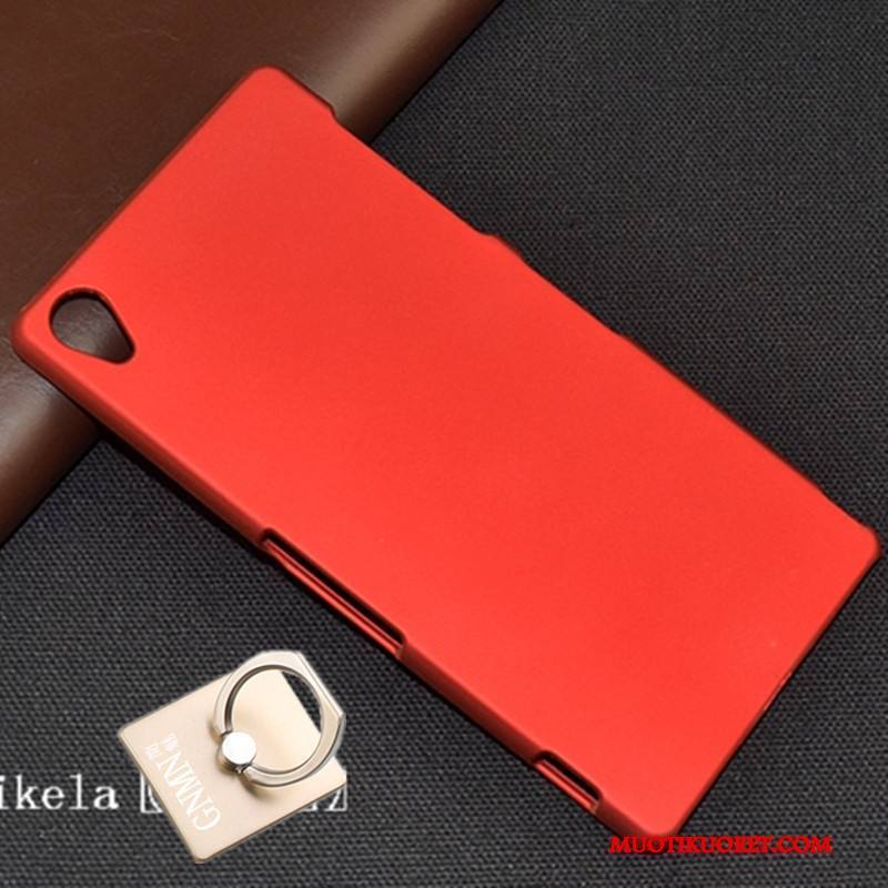 Sony Xperia Z3+ Musta Puhelimen Kuoret Kuori Suojaus Pesty Suede Kova Kotelo