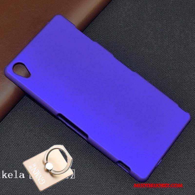 Sony Xperia Z3+ Musta Puhelimen Kuoret Kuori Suojaus Pesty Suede Kova Kotelo