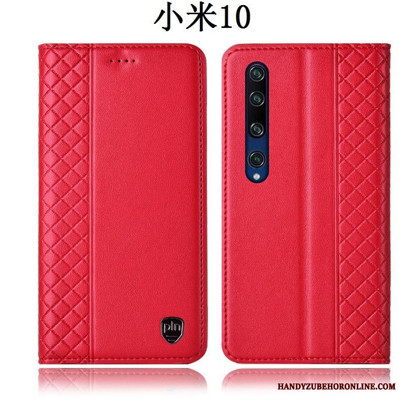 Xiaomi Mi 10 Kuori Kotelo Murtumaton All Inclusive Puhelimen Kuoret Punainen Pieni Nahkakotelo