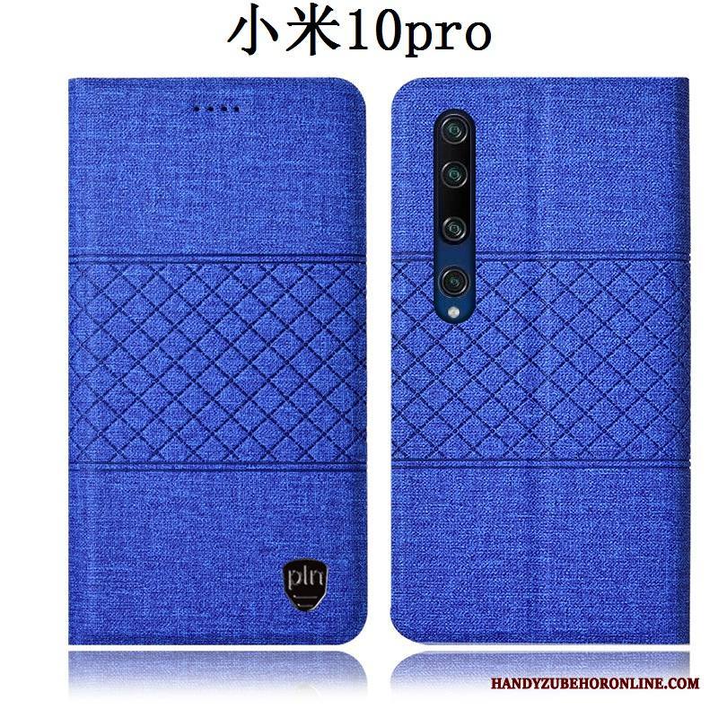 Xiaomi Mi 10 Pro Kuori Nahkakotelo All Inclusive Pieni Jauhe Puhelimen Kuoret Murtumaton Pellava