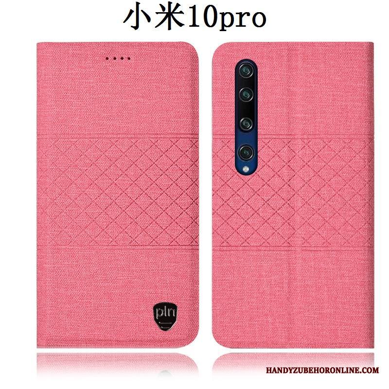 Xiaomi Mi 10 Pro Kuori Nahkakotelo All Inclusive Pieni Jauhe Puhelimen Kuoret Murtumaton Pellava