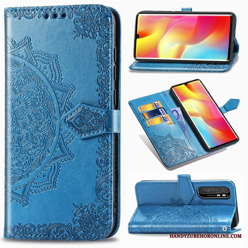 Xiaomi Mi Note 10 Lite Kuori Pieni Kortti Nahkakotelo Puhelimen Kuoret All Inclusive Simpukka Musta