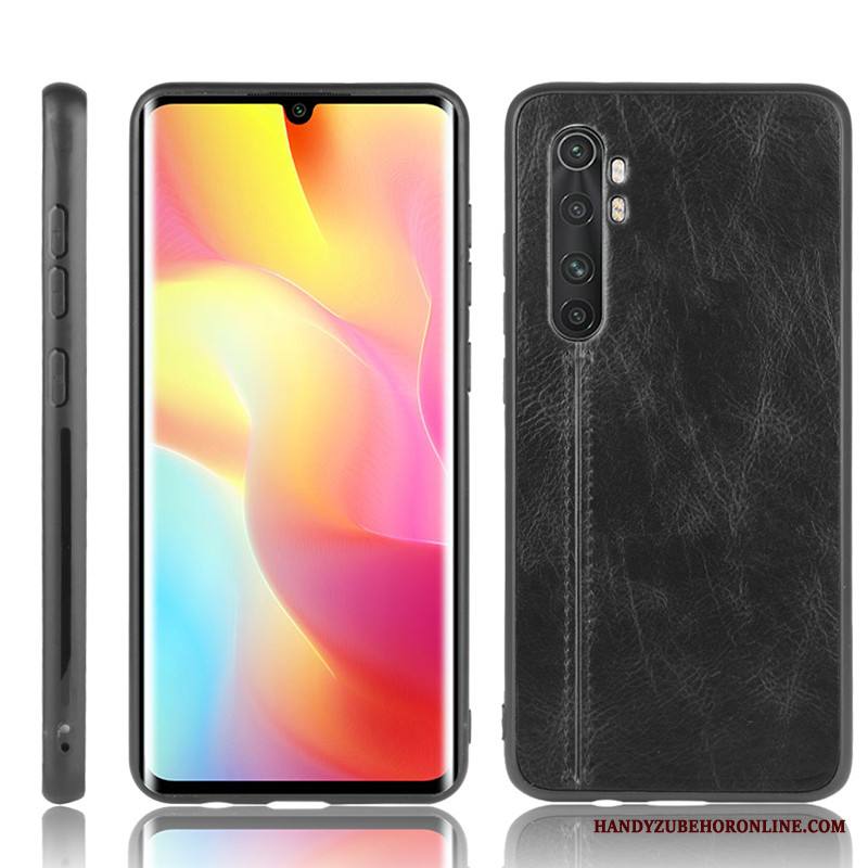 Xiaomi Mi Note 10 Lite Kuori Punainen Pieni Puhelimen Kuoret Nahkakotelo Lehmä Suojaus Kukkakuvio