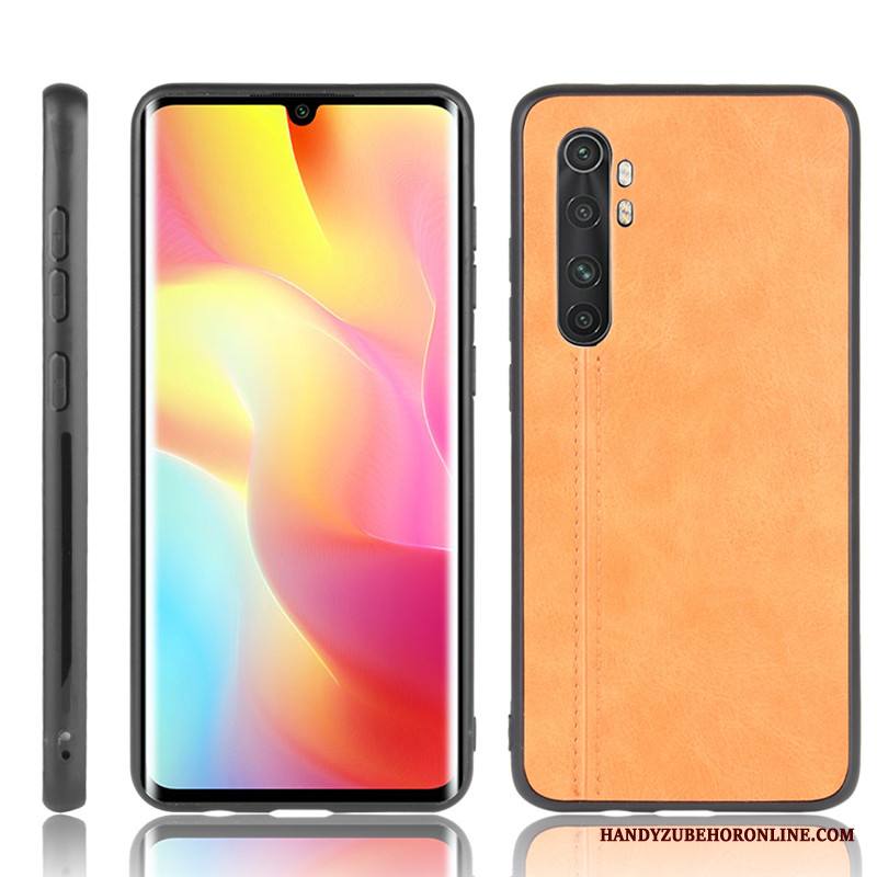 Xiaomi Mi Note 10 Lite Kuori Punainen Pieni Puhelimen Kuoret Nahkakotelo Lehmä Suojaus Kukkakuvio