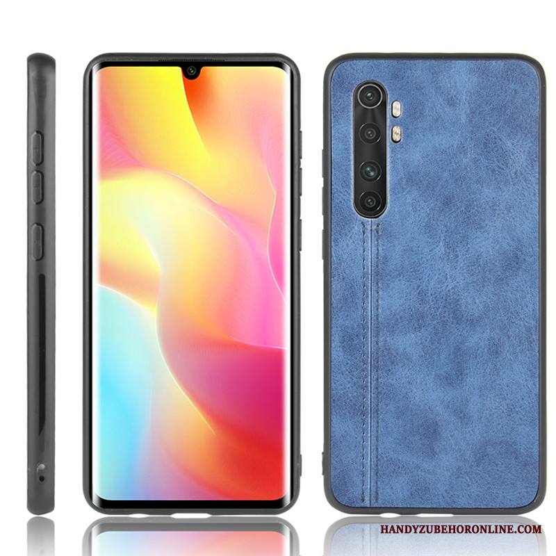 Xiaomi Mi Note 10 Lite Kuori Punainen Pieni Puhelimen Kuoret Nahkakotelo Lehmä Suojaus Kukkakuvio