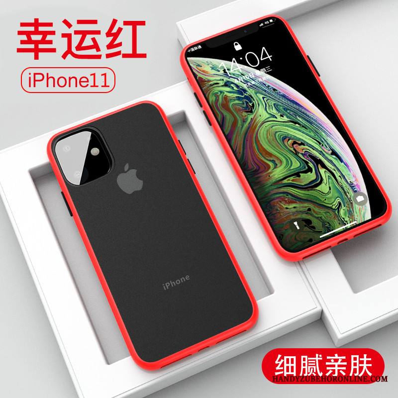 iPhone 11 Kuori Puhelimen Kuoret Silikoni Net Red Punainen Ylellisyys Ohut Murtumaton