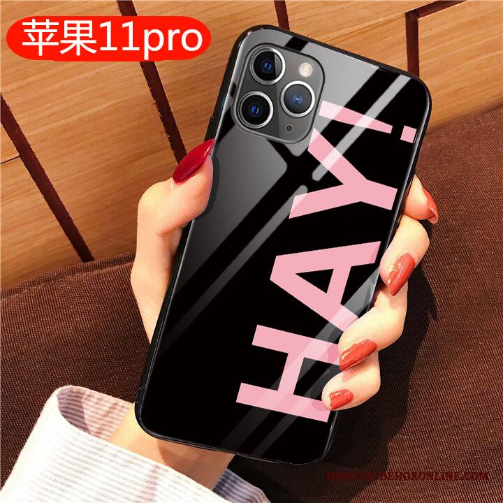 iPhone 11 Pro Kuori All Inclusive Silikoni Lasi Suojaus Persoonallisuus Murtumaton Jauhe