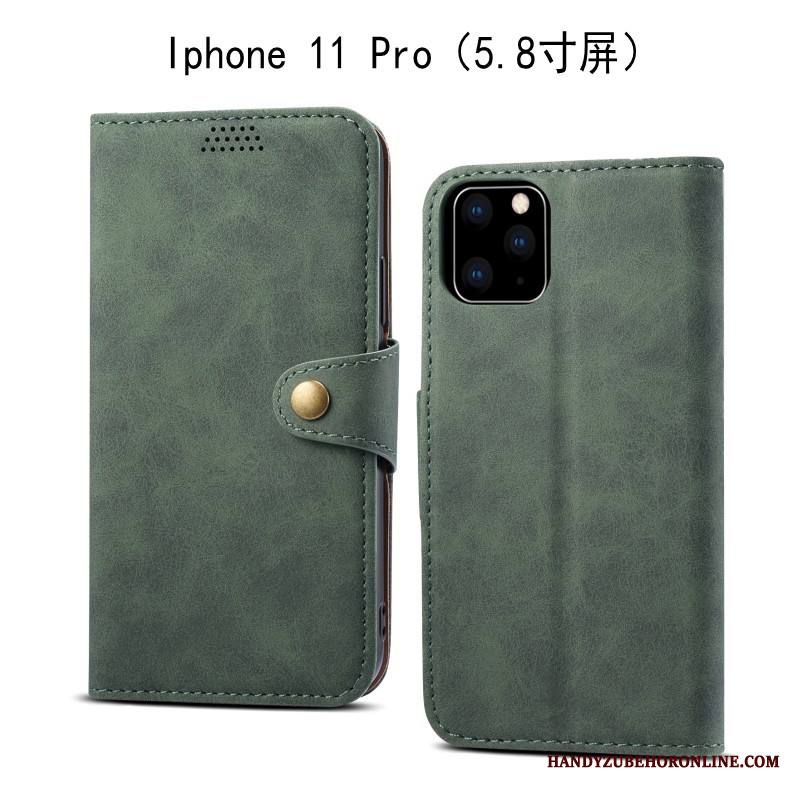 iPhone 11 Pro Kuori Murtumaton Kuoret Harmaa Nahkakotelo Pehmeä Neste Suojaus Puhelimen Kuoret