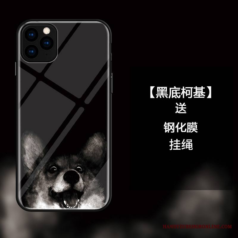 iPhone 11 Pro Max Kuori Hauska Murtumaton Musta All Inclusive Suojaus Lasi Puhelimen Kuoret