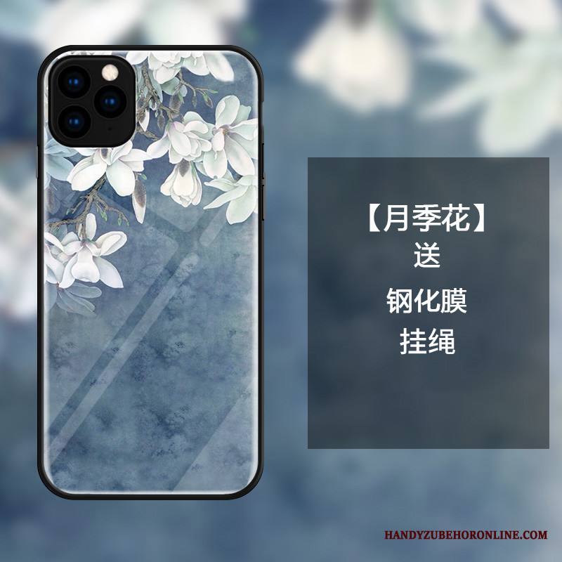 iPhone 11 Pro Max Kuori Taide Puhelimen Kuoret Kotelo Pieni Lasi Suojaus Kukka