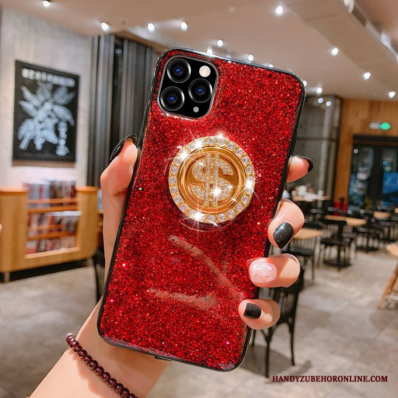 iPhone 11 Pro Max Kuori Ylellisyys Rhinestone Inlay Murtumaton Kotelo Metalli All Inclusive Net Red