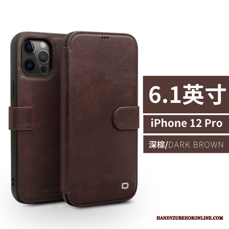 iPhone 12 Pro Kuori Liiketoiminta Kuoret Kortti Ylellisyys Murtumaton Aito Nahka All Inclusive