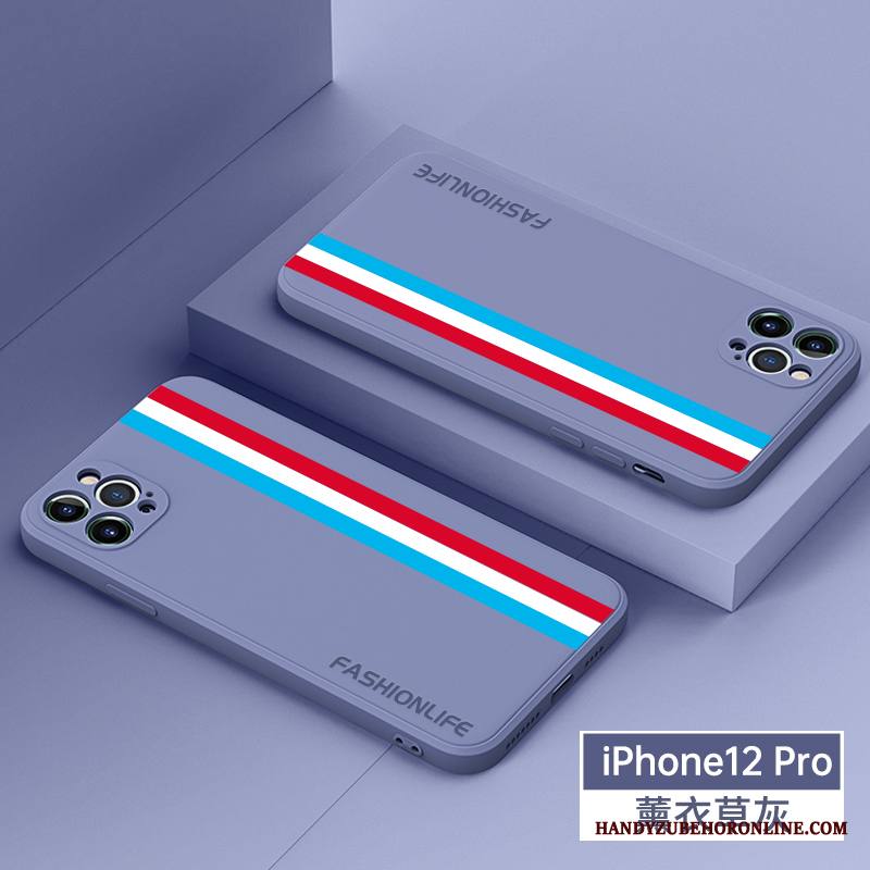 iPhone 12 Pro Kuori Yksinkertainen Ohut All Inclusive Harmaa Ultra Suojaus Silikoni