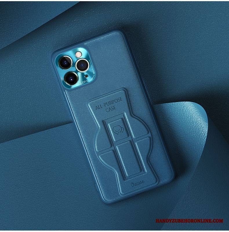 iPhone 12 Pro Max Kuori Sininen Kiinteä Väri Yksinkertainen Puhelimen Kuoret Silikoni Kotelo Nahka