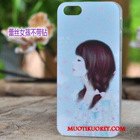 iPhone 4/4s Kotelo Puhelimen Kuoret Rhinestone Inlay Suojaus Sininen Kuori