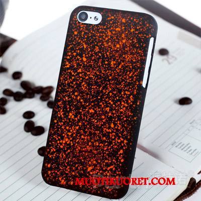 iPhone 5/5s Kuori Kova Puhelimen Kuoret Pesty Suede Kotelo Suojaus Punainen