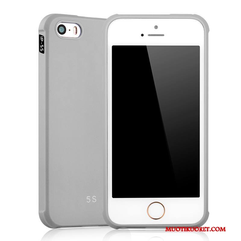 iPhone 5/5s Kuori Murtumaton Suojaus Silikoni Puhelimen Kuoret Punainen Kotelo All Inclusive
