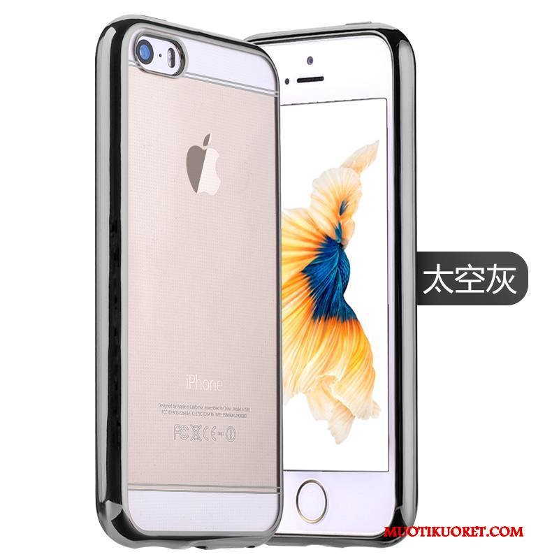 iPhone 5/5s Kuori Silikoni Pinkki Pinnoitus Suojaus Kotelo Kulta Puhelimen