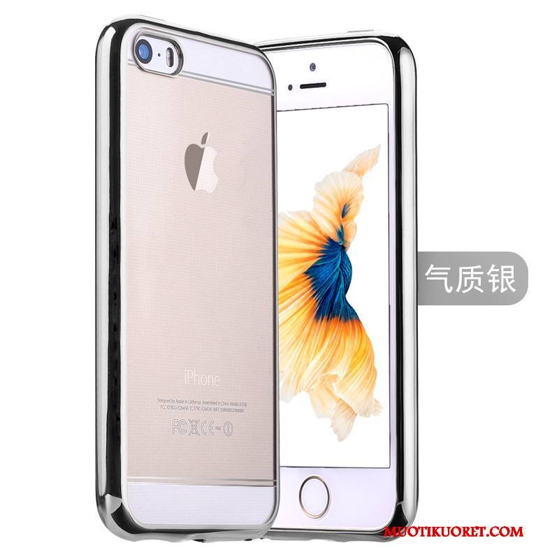 iPhone 5/5s Kuori Silikoni Pinkki Pinnoitus Suojaus Kotelo Kulta Puhelimen
