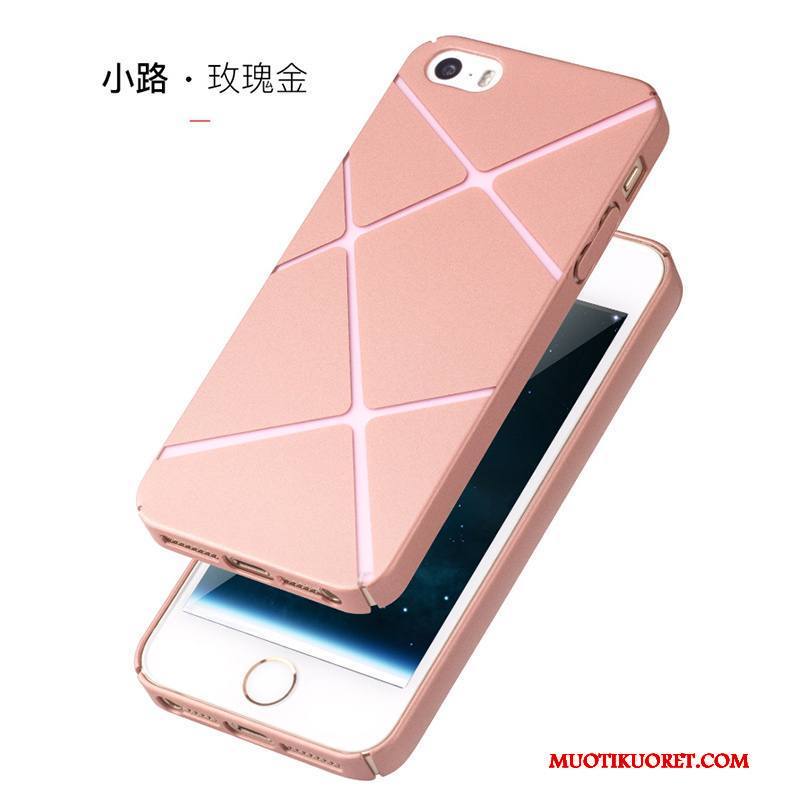 iPhone 5/5s Kuori Sininen Kova Pesty Suede Murtumaton Trendi Kotelo Puhelimen Kuoret