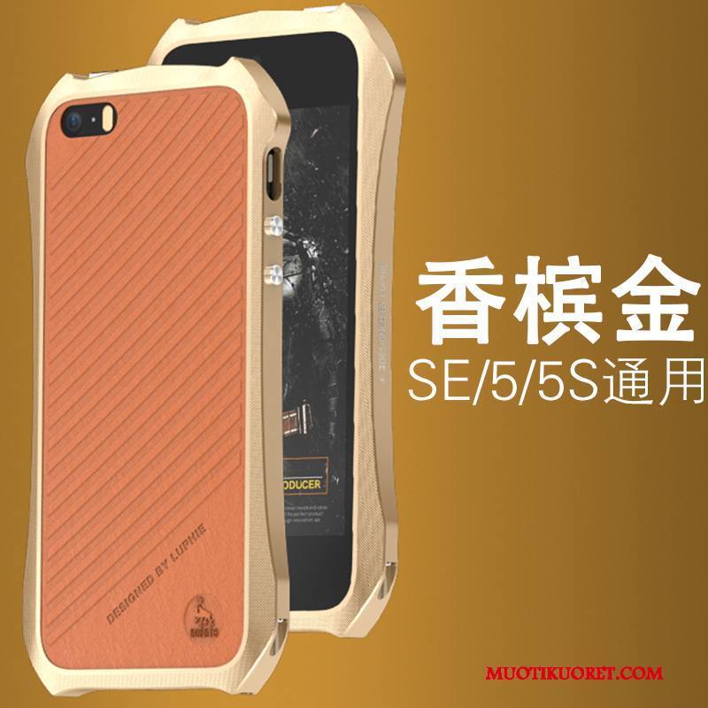 iPhone 5/5s Kuori Uusi Metalli Murtumaton Pinkki Puhelimen Kuoret Kulta Kehys